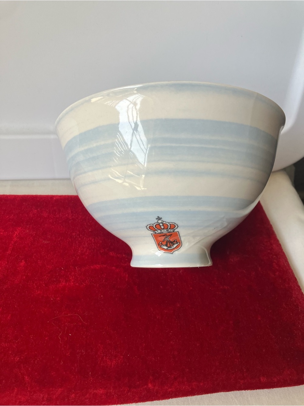 From The Deep By Anthropologie Stoneware Soup/Cereal Striped Nautical Theme Bowl